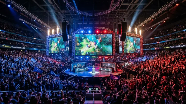 Obstawianie Worlds League of Legends -- arena finałowa z logo turnieju